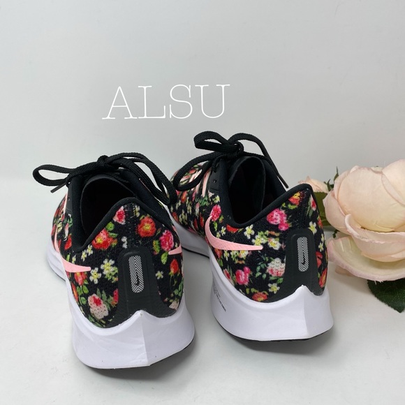 Nike Air Zoom Pegasus 36 VF GS Black Flowers 💐k/W - Picture 5 of 10